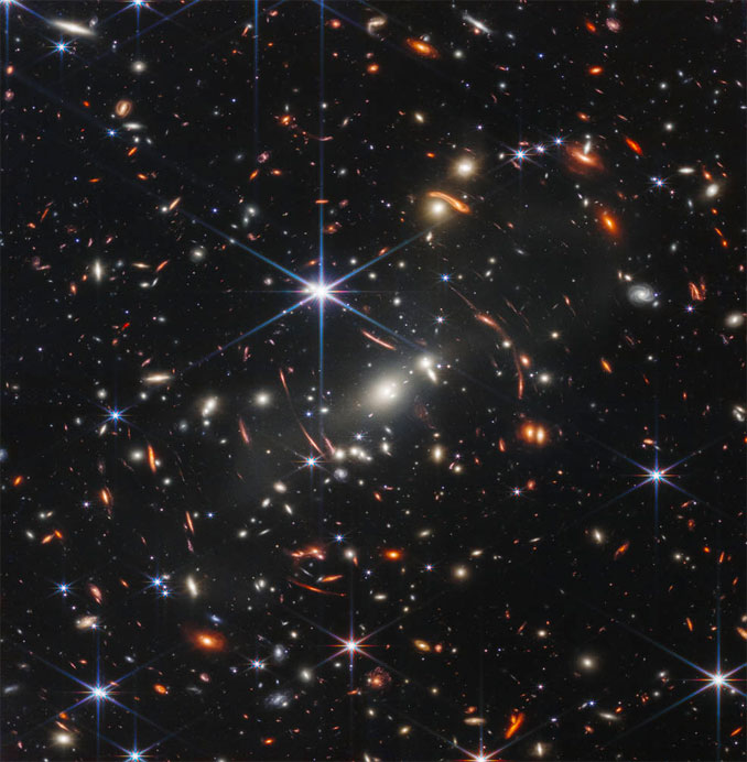 This first image from NASA’s James Webb Space Telescope is the deepest and sharpest infrared image of the distant universe to date (SOURCE: NASA, ESA, CSA, and STScI)