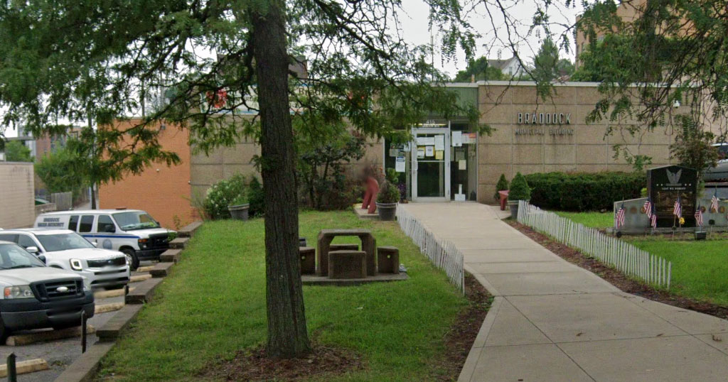 Braddock Boro Municipal Building and Braddock Boro Police Department, 639 Corey Avenue Braddock, PA (Captured August 2021 ©2022 Google)