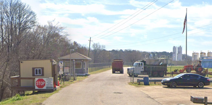 OB Curtis Water Treatment Security Gate in Jackson, Mississippi (Image capture March 2022 ©2022)