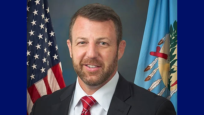 Markwayne Mullin, nominated on March 5, 2026 to serve as United States Secretary of Homeland Security, succeeding Kristi Noem (SOURCE: United State Senate portrait)